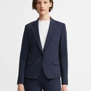Theory Womens Gabe Stretch Wool Blazer in Navy Size 2